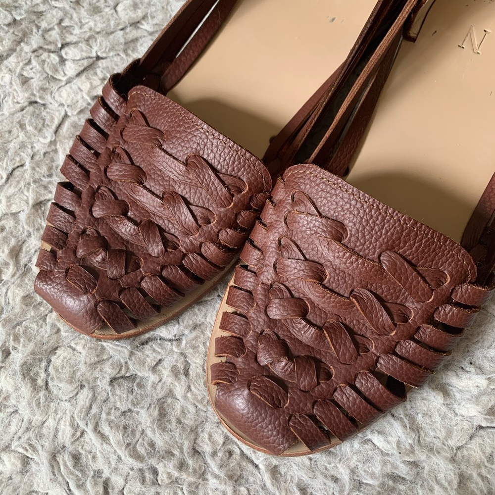 Nisolo Ecuador Huarache Sandal in Burnt Sienna